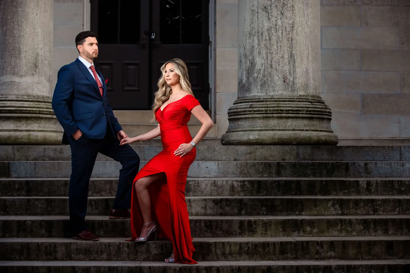 Artistic engagement photography of an engaged couple — George Pompilio Photography
