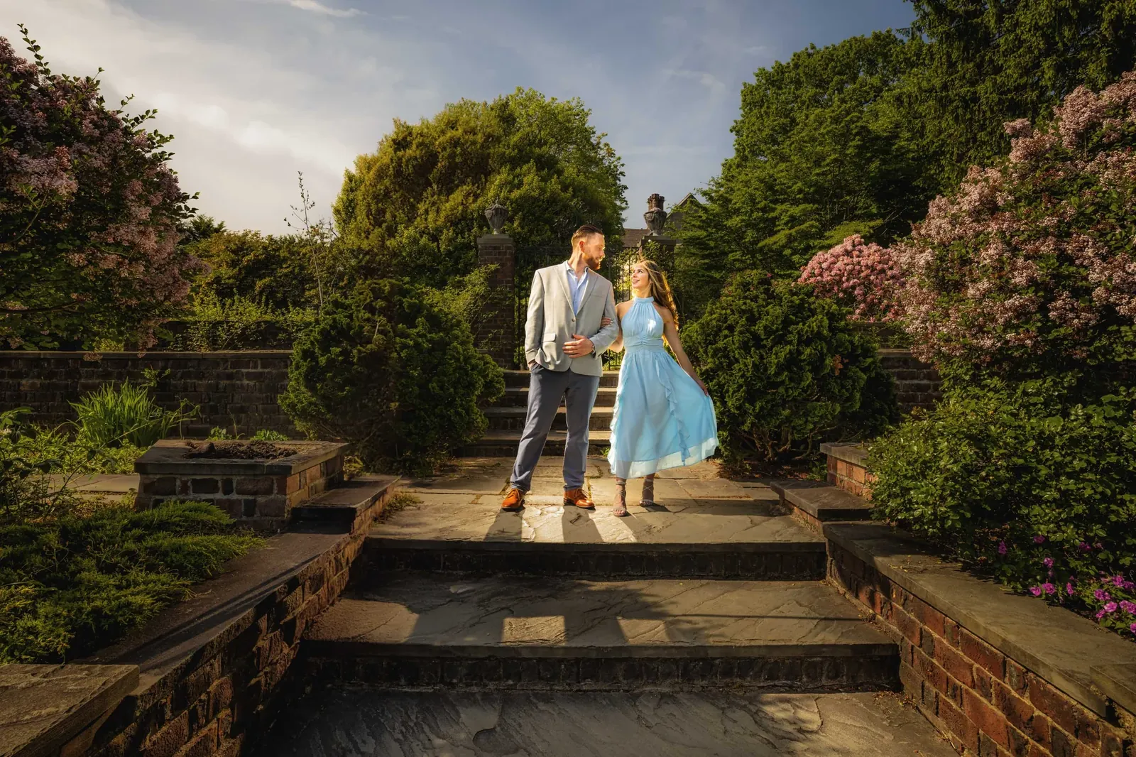 Engagement session portrait