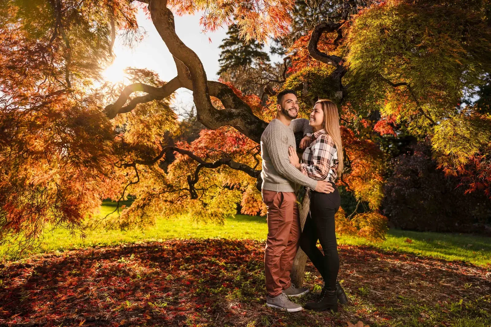 Natural-light engagement session portrait — George Pompilio Photography