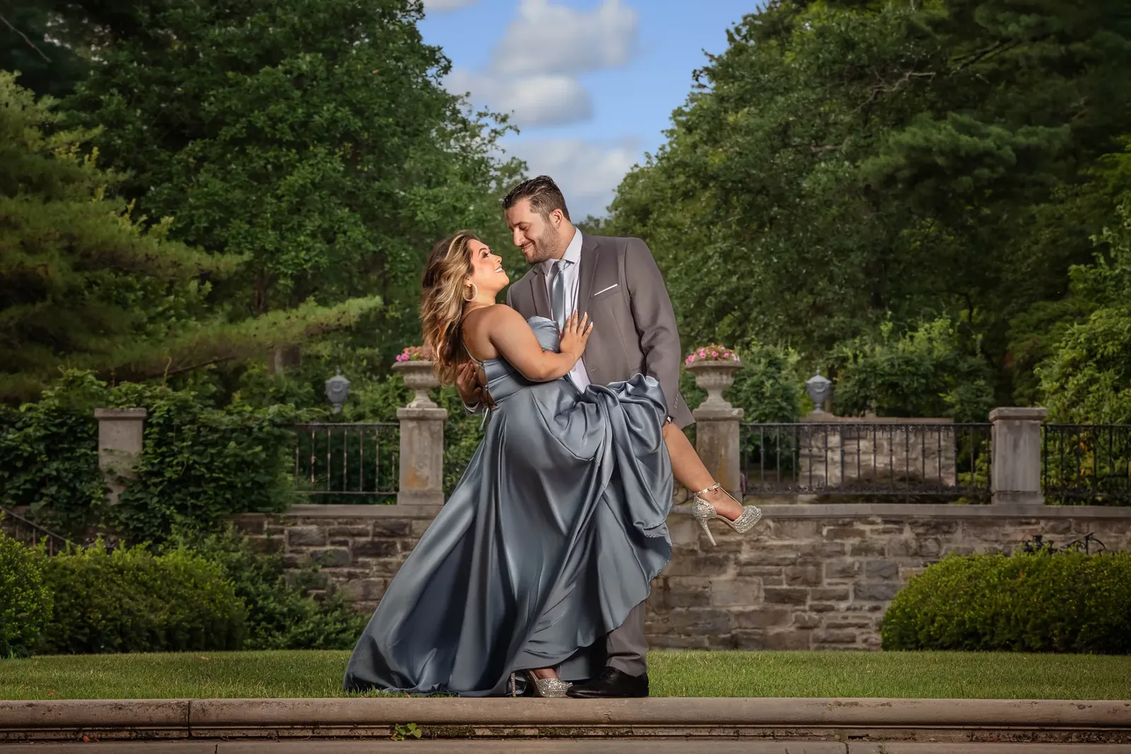 Signature-style engagement session portrait — George Pompilio Photography