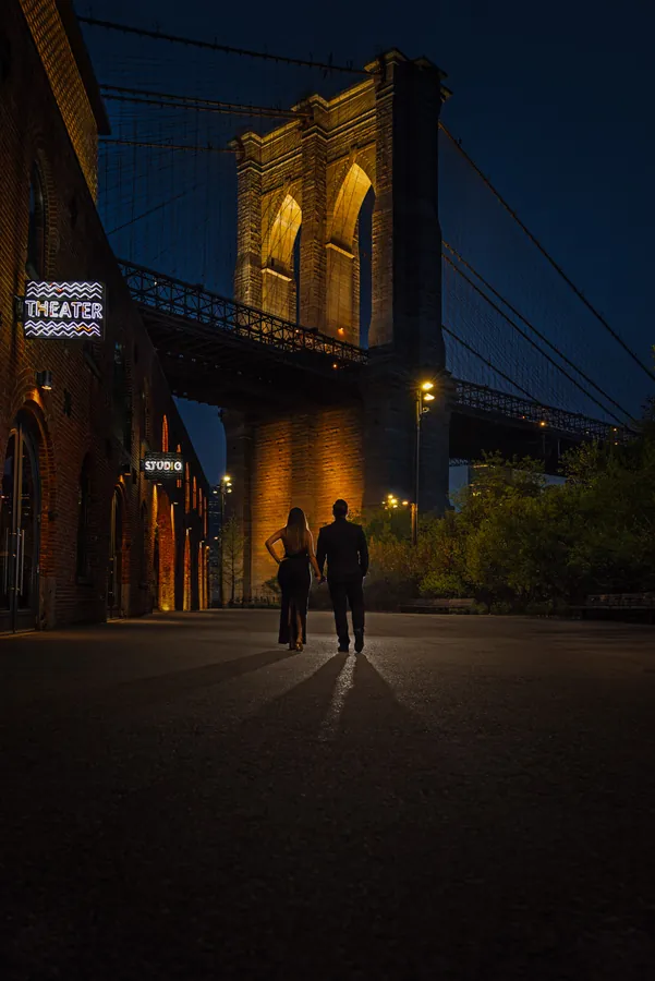 Engagement session at Brooklyn Bridge Park &mdash; George Pompilio Photography