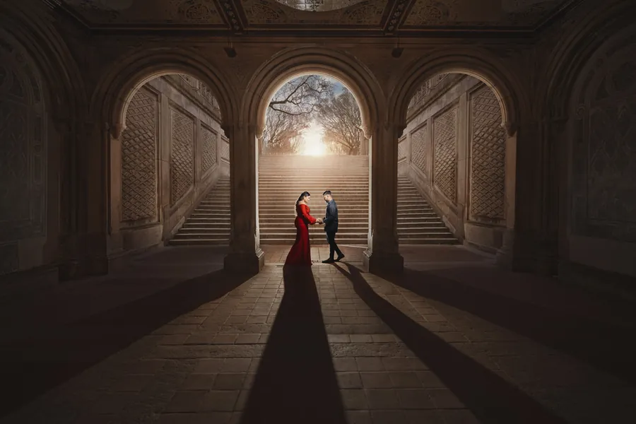 Engagement session at Central Park in NYC &mdash; George Pompilio Photography