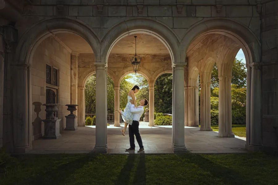 Engagement session at Planting Fields Arboretum on Long Island &mdash; George Pompilio Photography