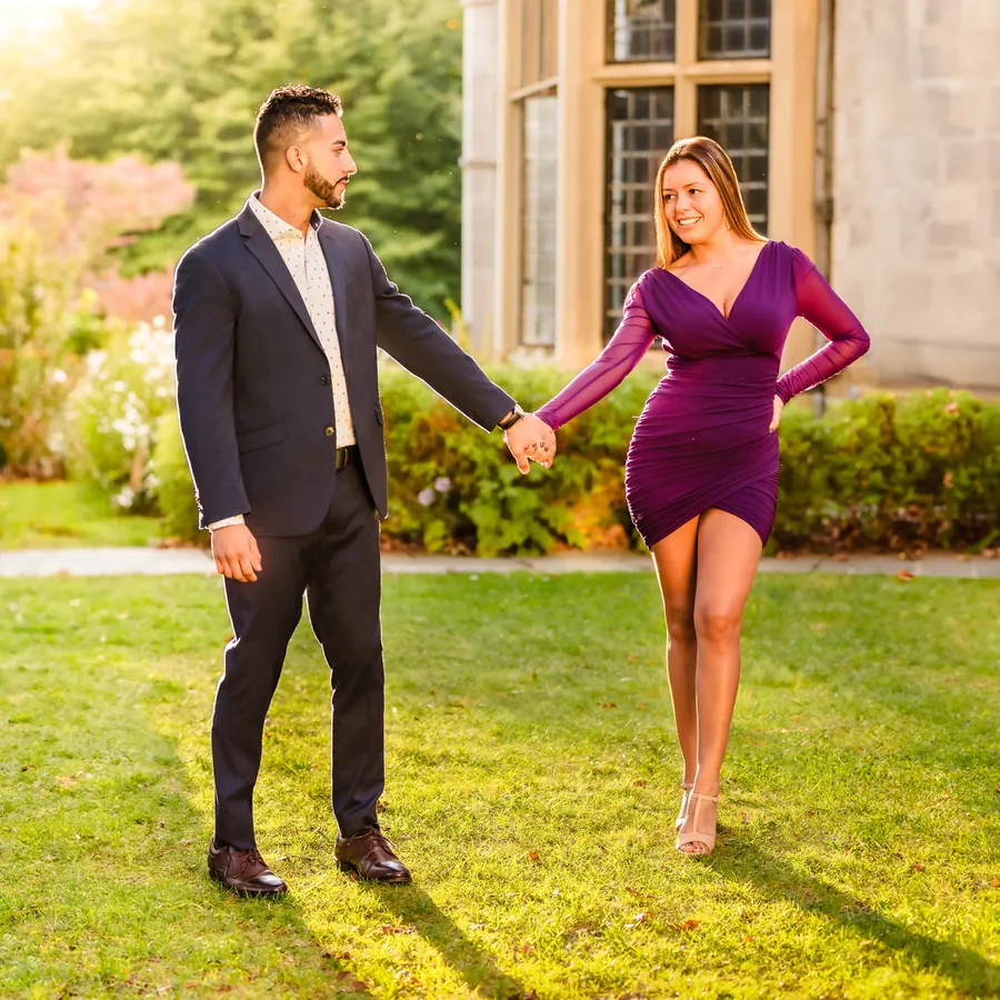 Engagement session at Planting Fields Arboretum on Long Island &mdash; George Pompilio Photography
