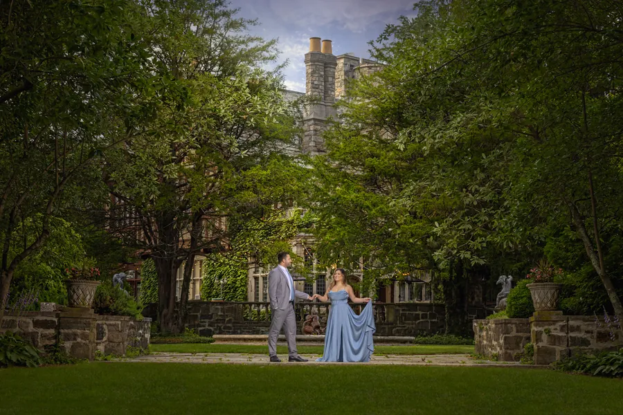 Engagement session at Skyland Manor at Ringwood State Park, NJ &mdash; George Pompilio Photography