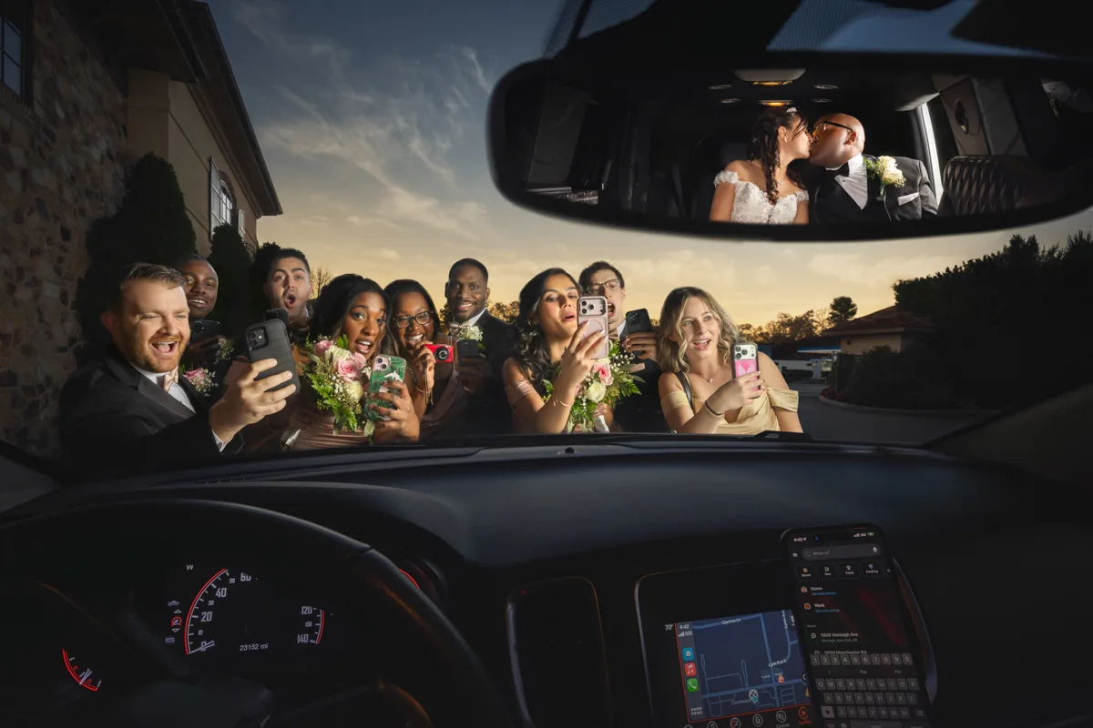 Outdoor wedding couple portrait — George Pompilio Photography