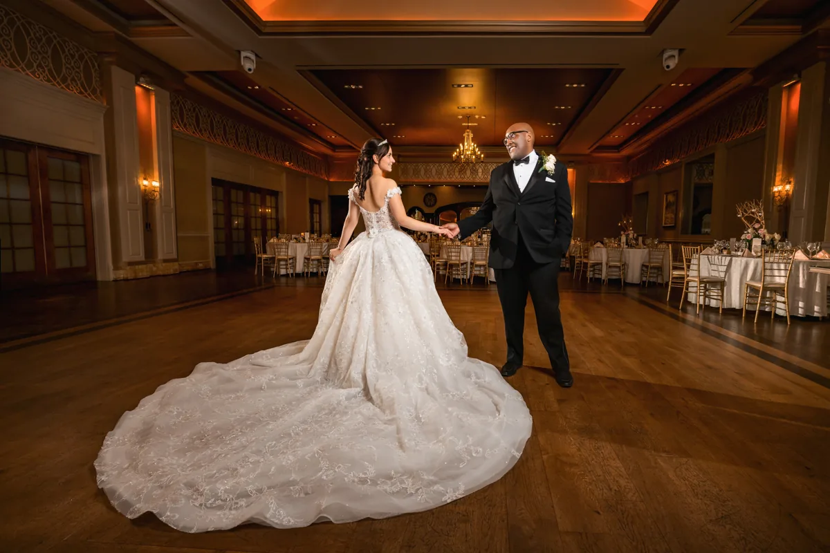 Wedding portrait in golden light — George Pompilio Photography